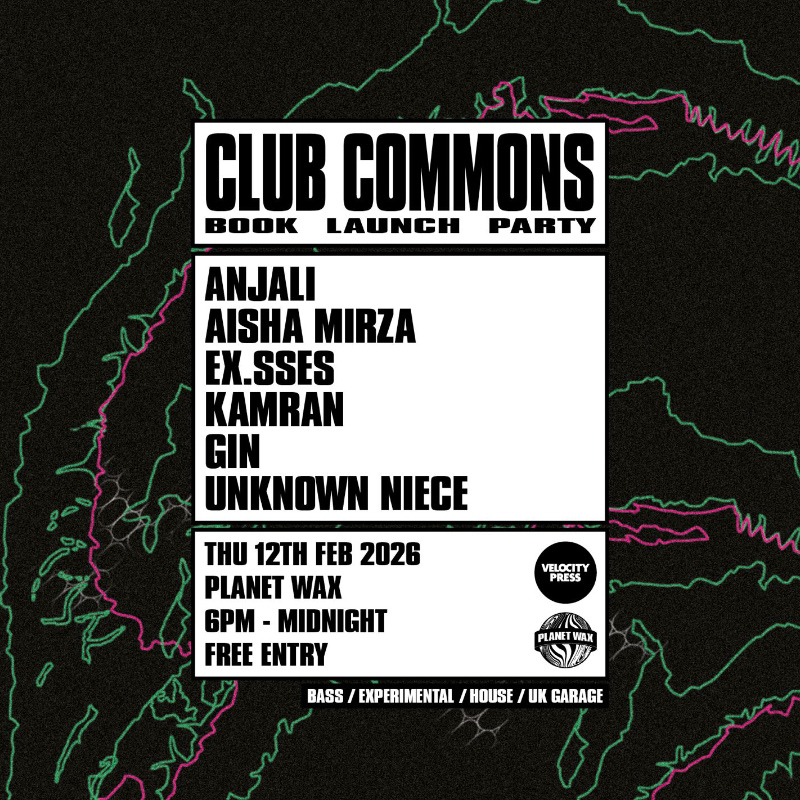 Club Commons launch party flyer