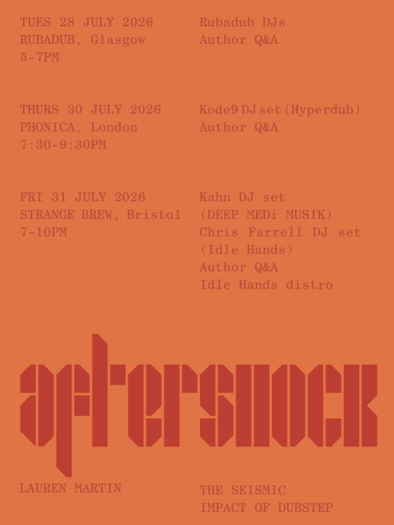 Aftershock book launch tour dates